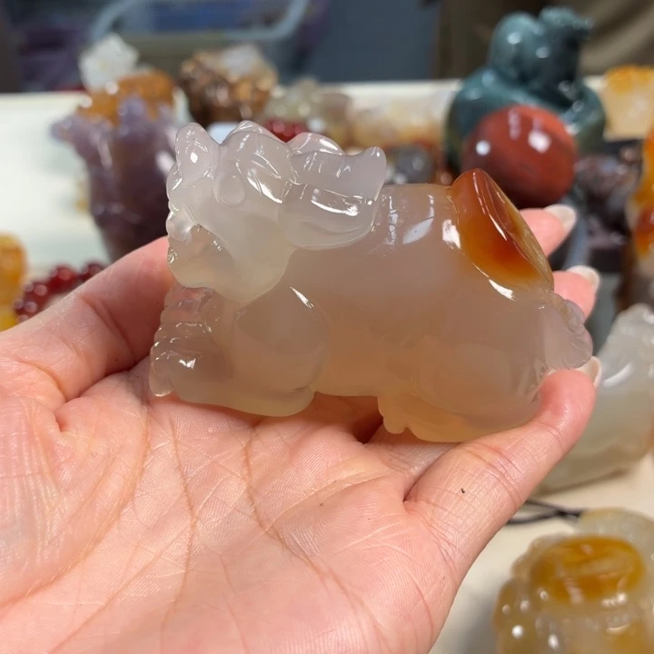 玛瑙/玉髓未镶嵌吊坠(不含链)