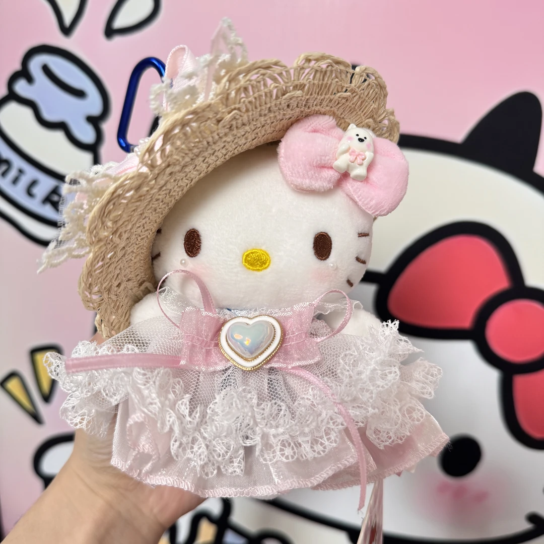 【新款】正版helloKitty樱花茶歇包包挂件可爱少女玩偶送女生日礼物