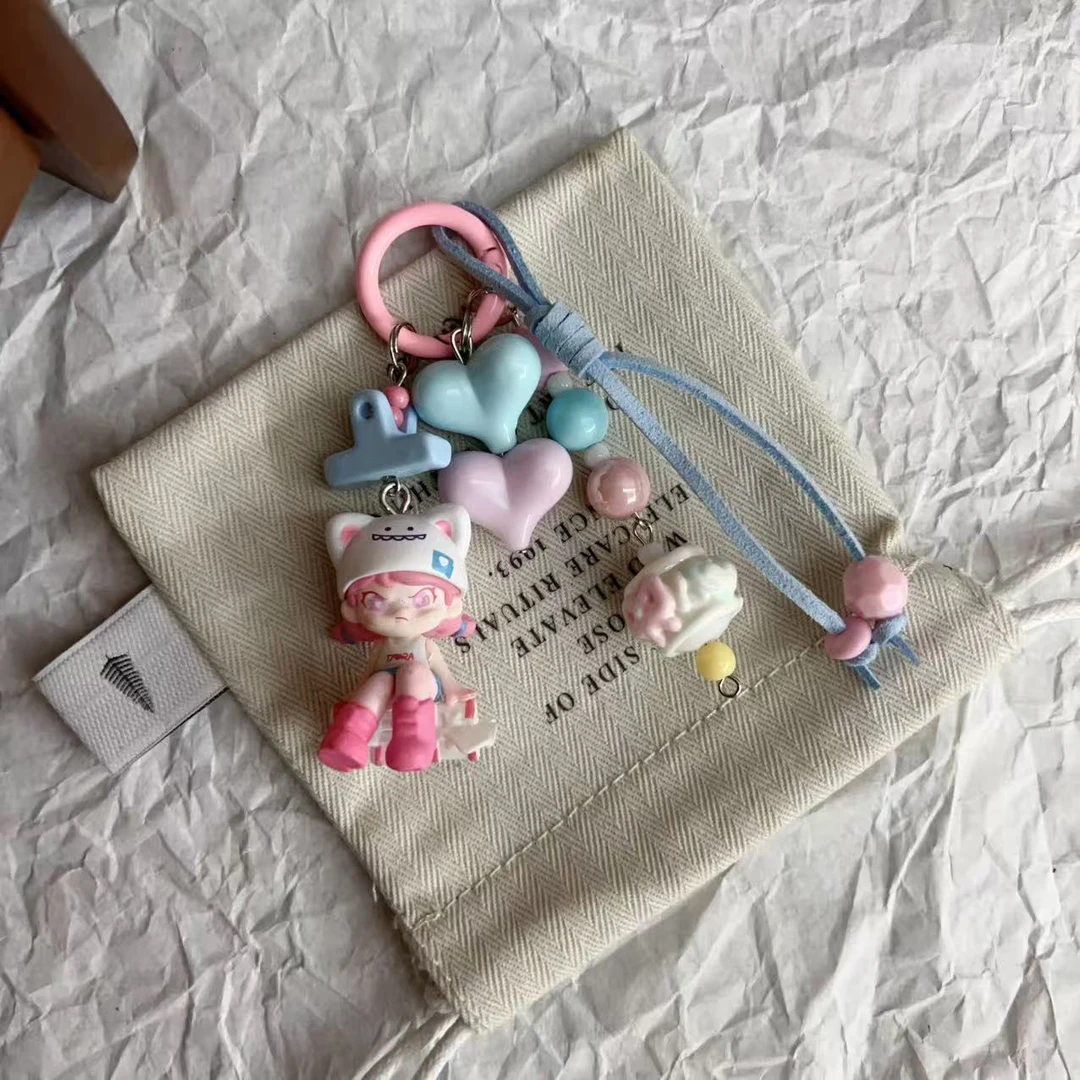 【熊抱手机链】新款爆款定制-可爱diy手机链毛球包链杯链手工少女ai