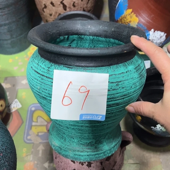 绿色火锅高20口18带孔