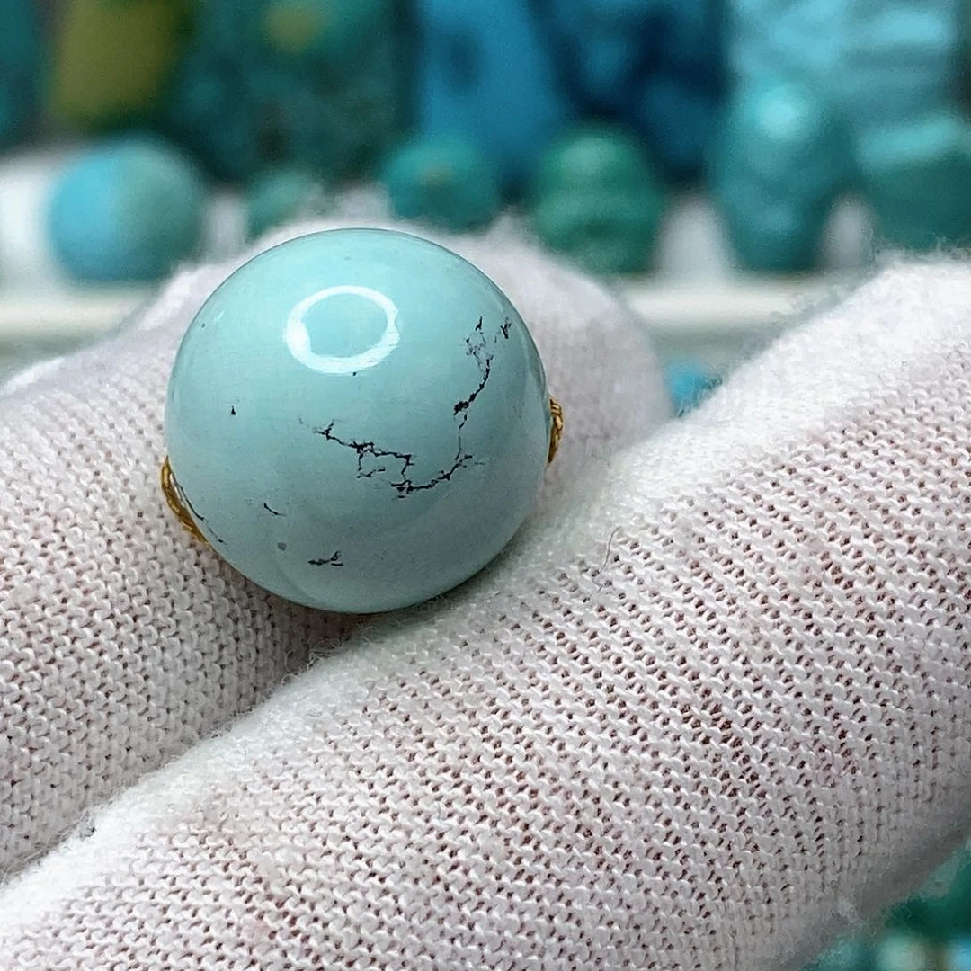 绿松石未镶嵌天然原矿 地大质检