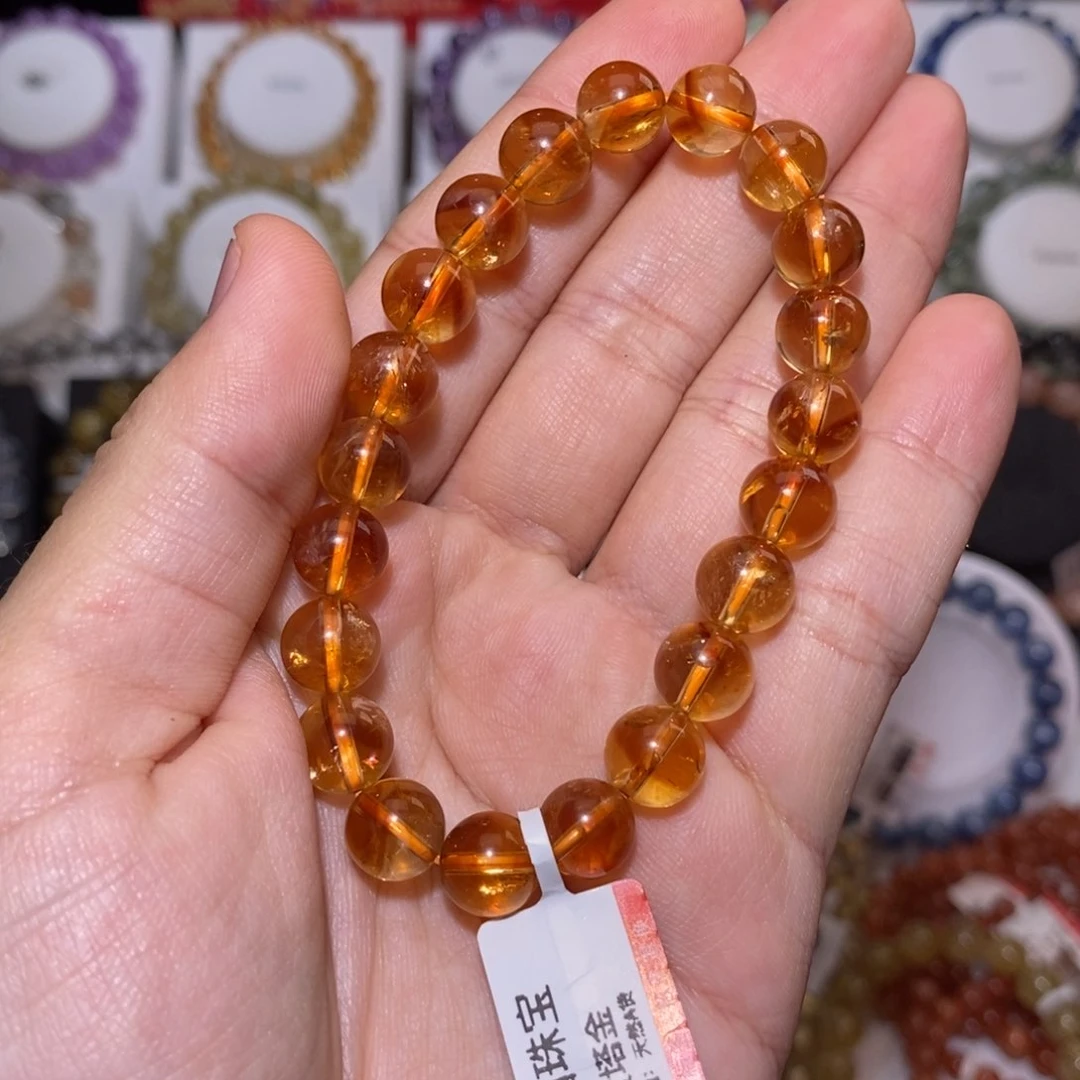 【闪购商品】水晶手串未镶嵌黄塔晶8.9mm