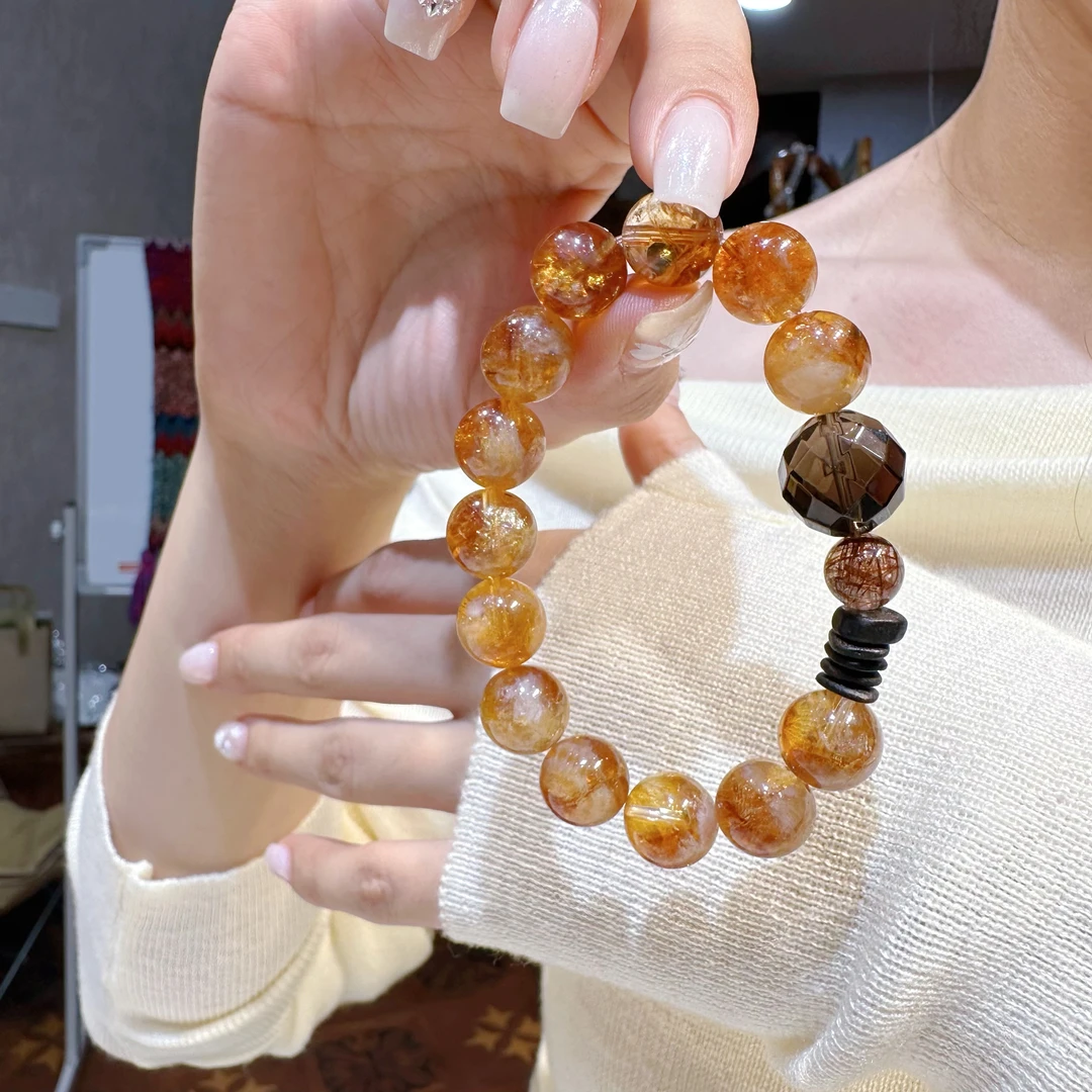 【富安】黄塔晶+茶水晶+黑金超七（多样性发其一）