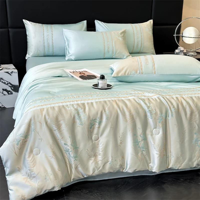 水星家纺适用轻奢高档夏季天丝夏凉被空调被丝滑凉感夏天薄款被子