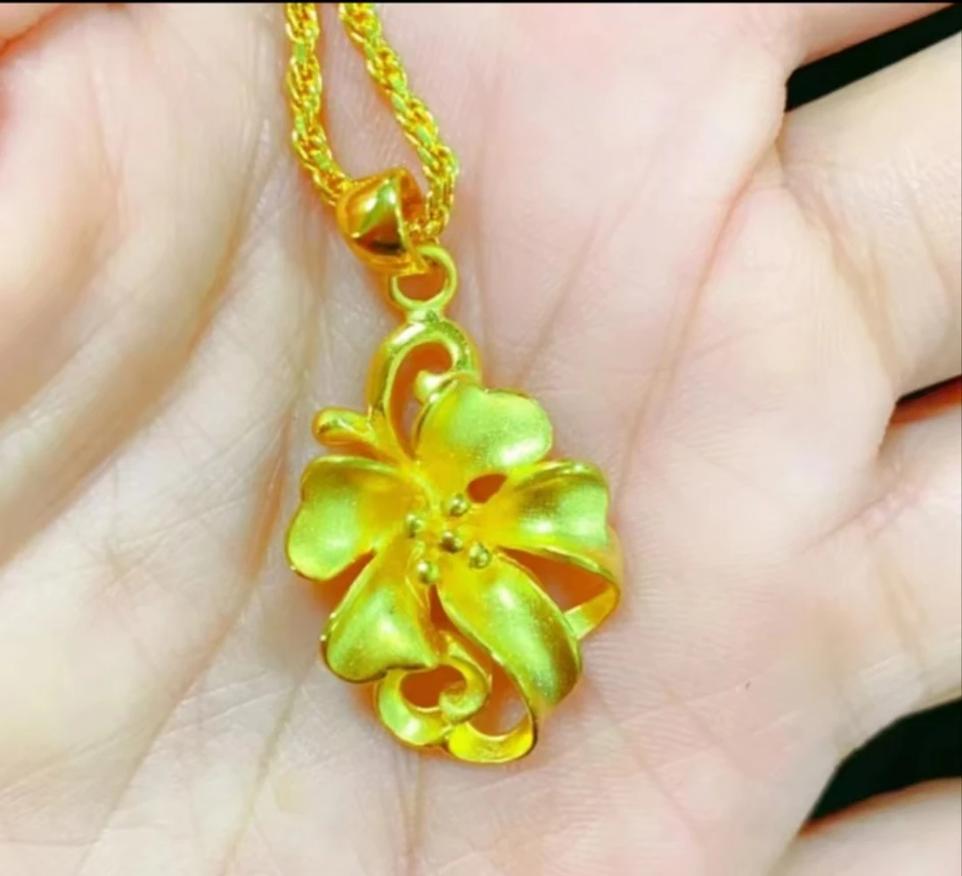 铜合金吊坠 鸢尾花吊坠