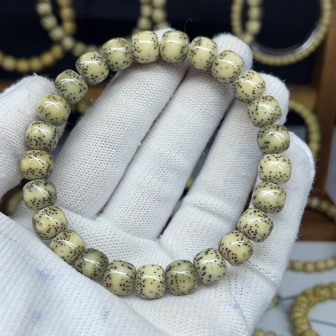 星月菩提手串9-8，贯穿留白