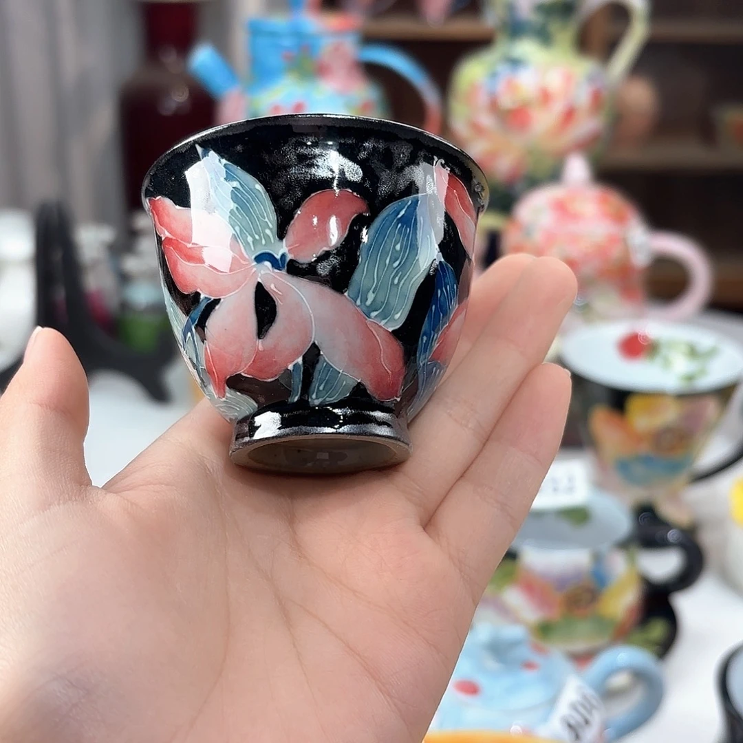 景德镇手绘高温釉下彩陶瓷茶具
