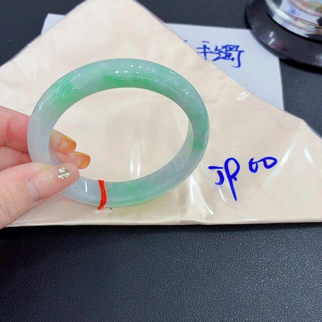 未镶嵌手镯翡翠天然缅甸翡翠手镯59.60