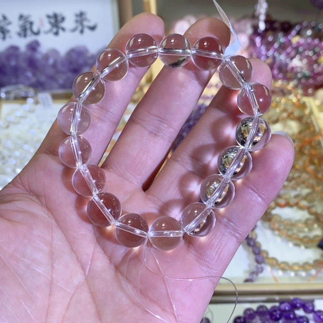 水晶手链未镶嵌白水双A卡12