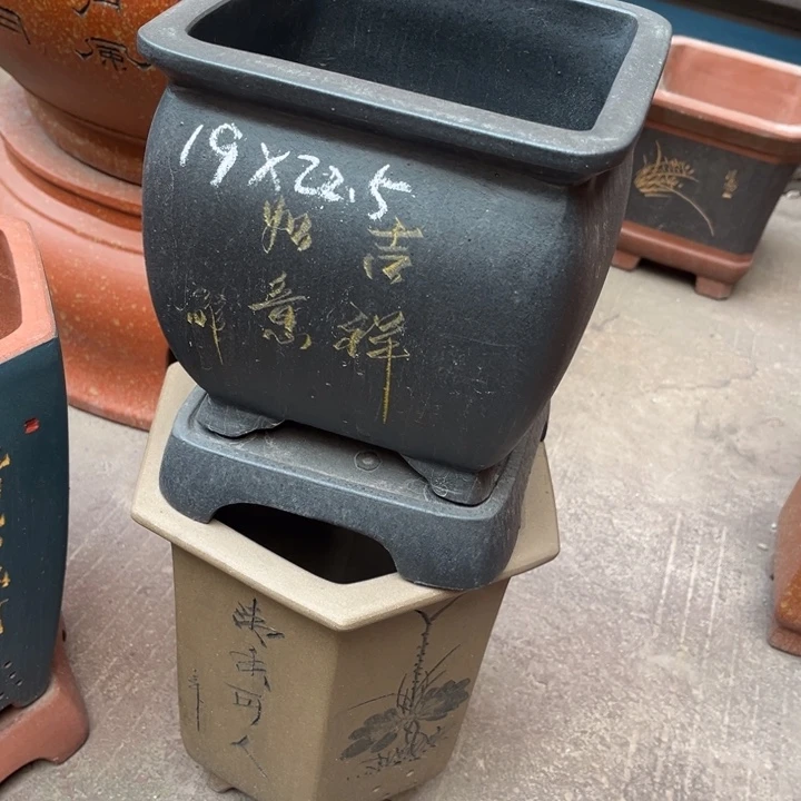 紫砂花盆紫砂花盆