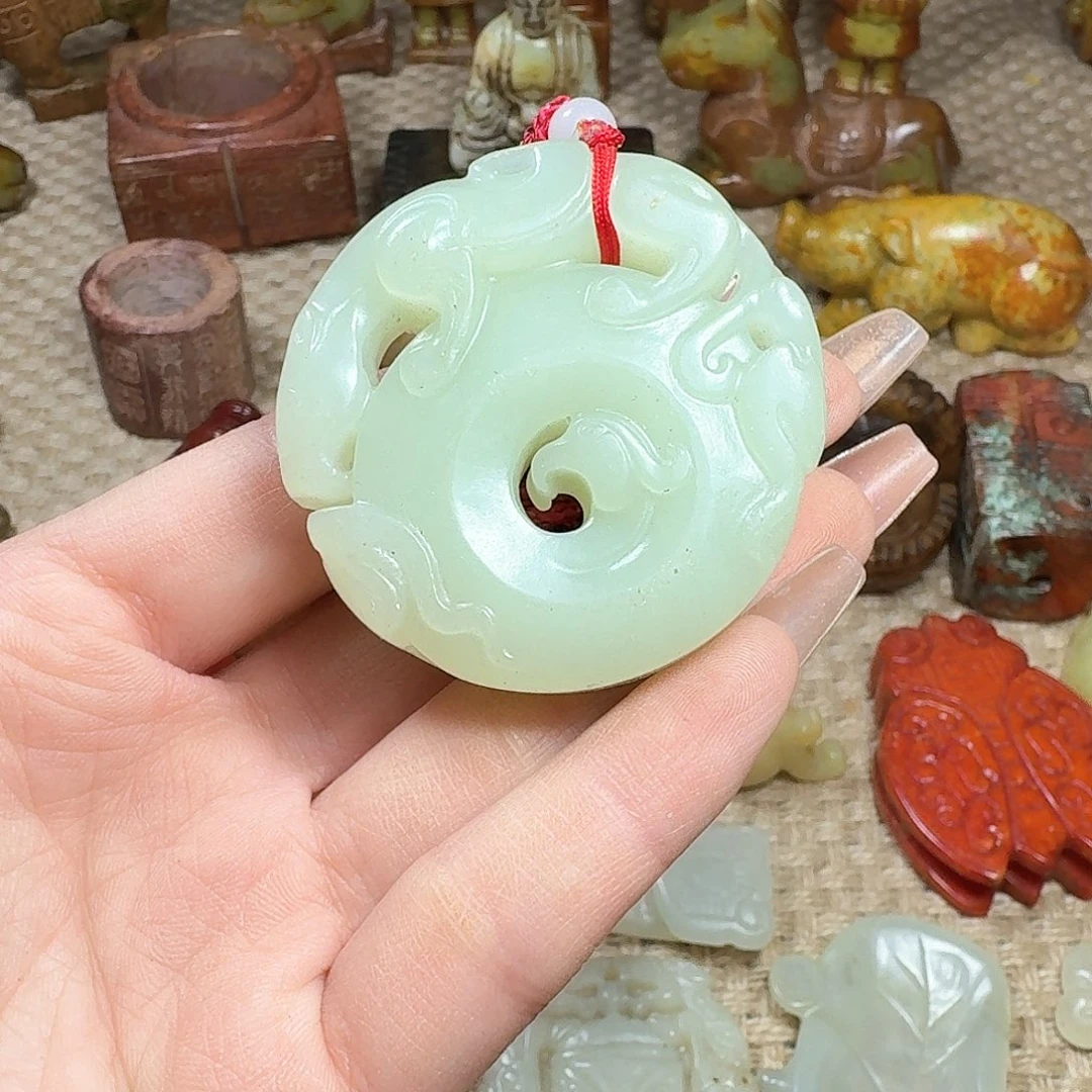 白玉菩提吊坠挂件