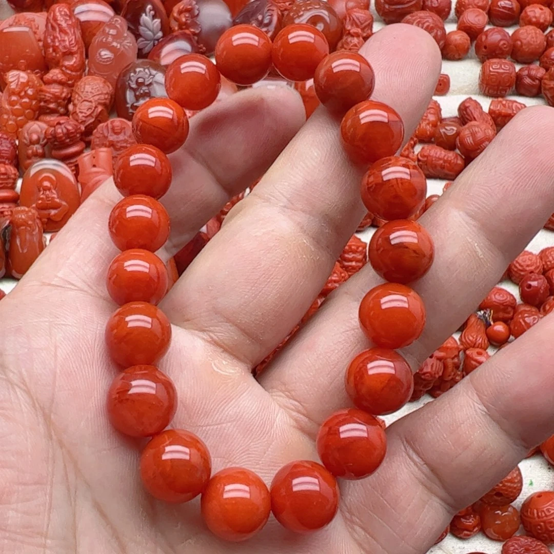 南红玛瑙配饰未镶嵌