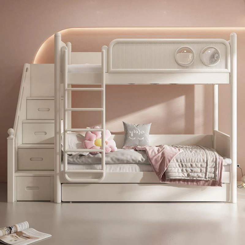 新款儿童上下床双层床男孩小户型高低床上下铺床子母床女孩两层床
