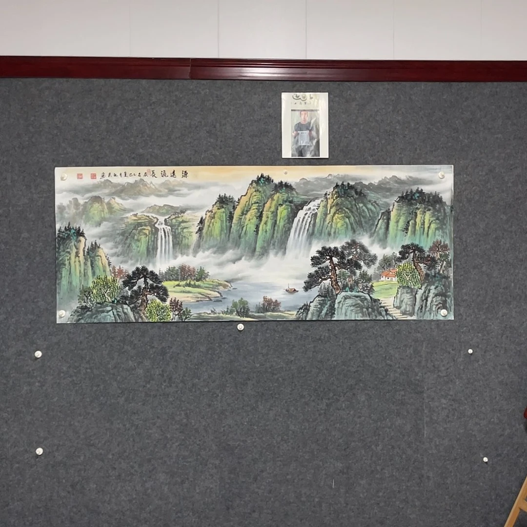 国画小六尺178.69画芯 捡漏