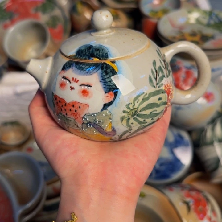瓷片景德镇陶瓷手工手绘