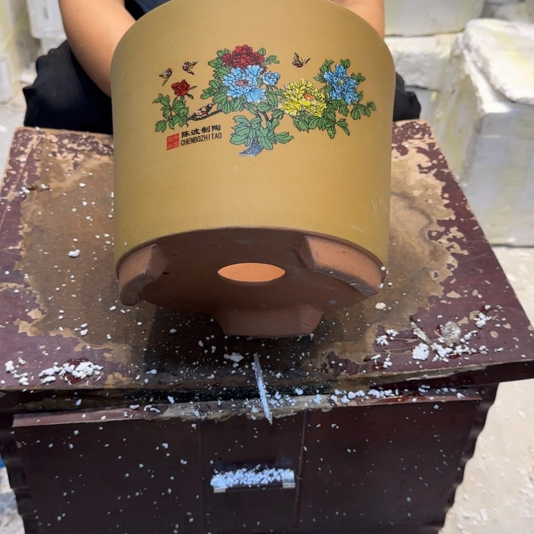 紫砂花盆口径20.17口径