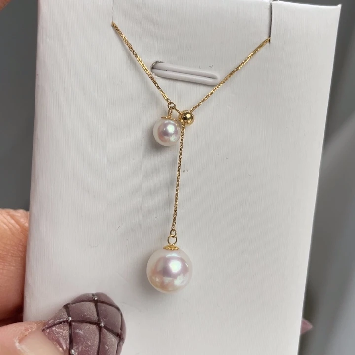 海水珍珠颈饰18K金镶嵌