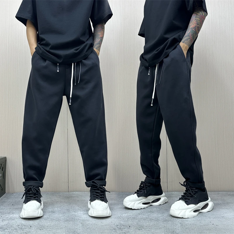 昊Studio秋季男士百搭高弹男装裤休闲韩版休闲哈伦潮流时尚休闲裤