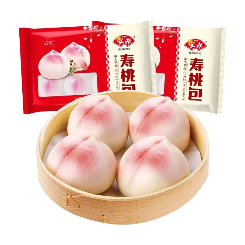 【25年1月26日】安井 寿桃包360g*4包到手48只