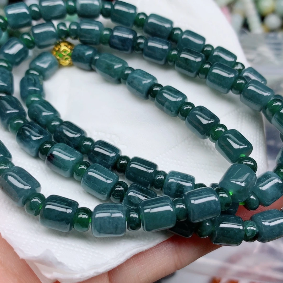 翡翠未镶嵌项链珠子批