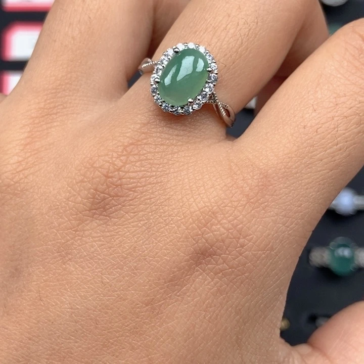 翡翠未镶嵌戒指戒指