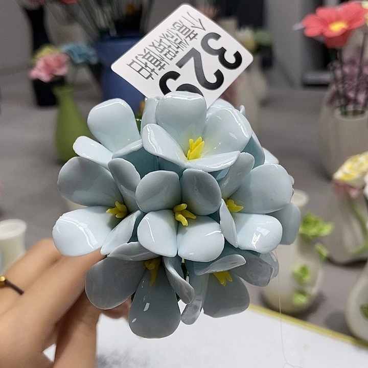 陶瓷纯手工捏花设计