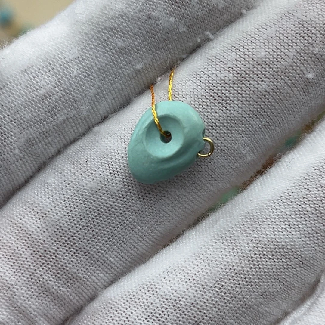 绿松石未镶嵌藏扣编号30