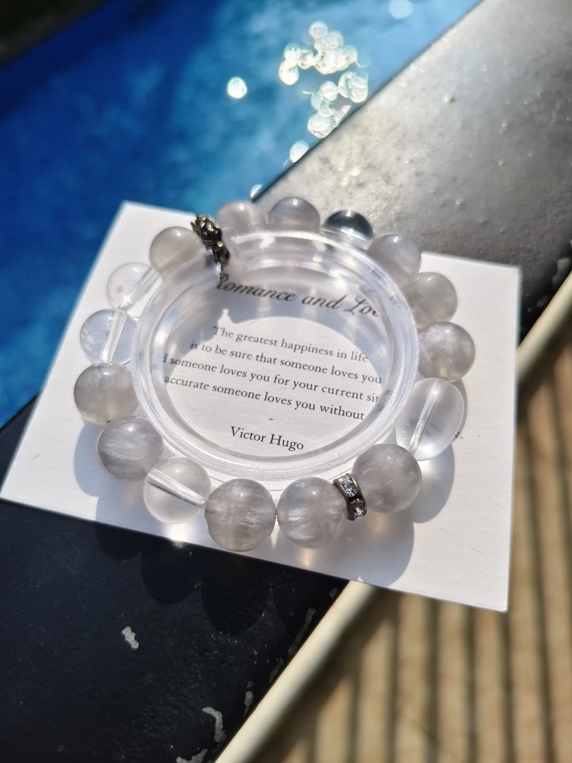 拉丝萤石甜酷风手串