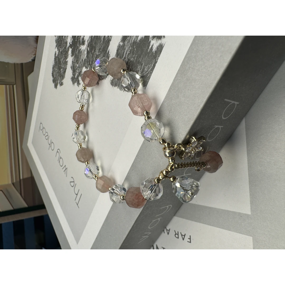 铜合金陶瓷手链 手工时尚可爱百搭铜合金高级轻奢小众手链3523