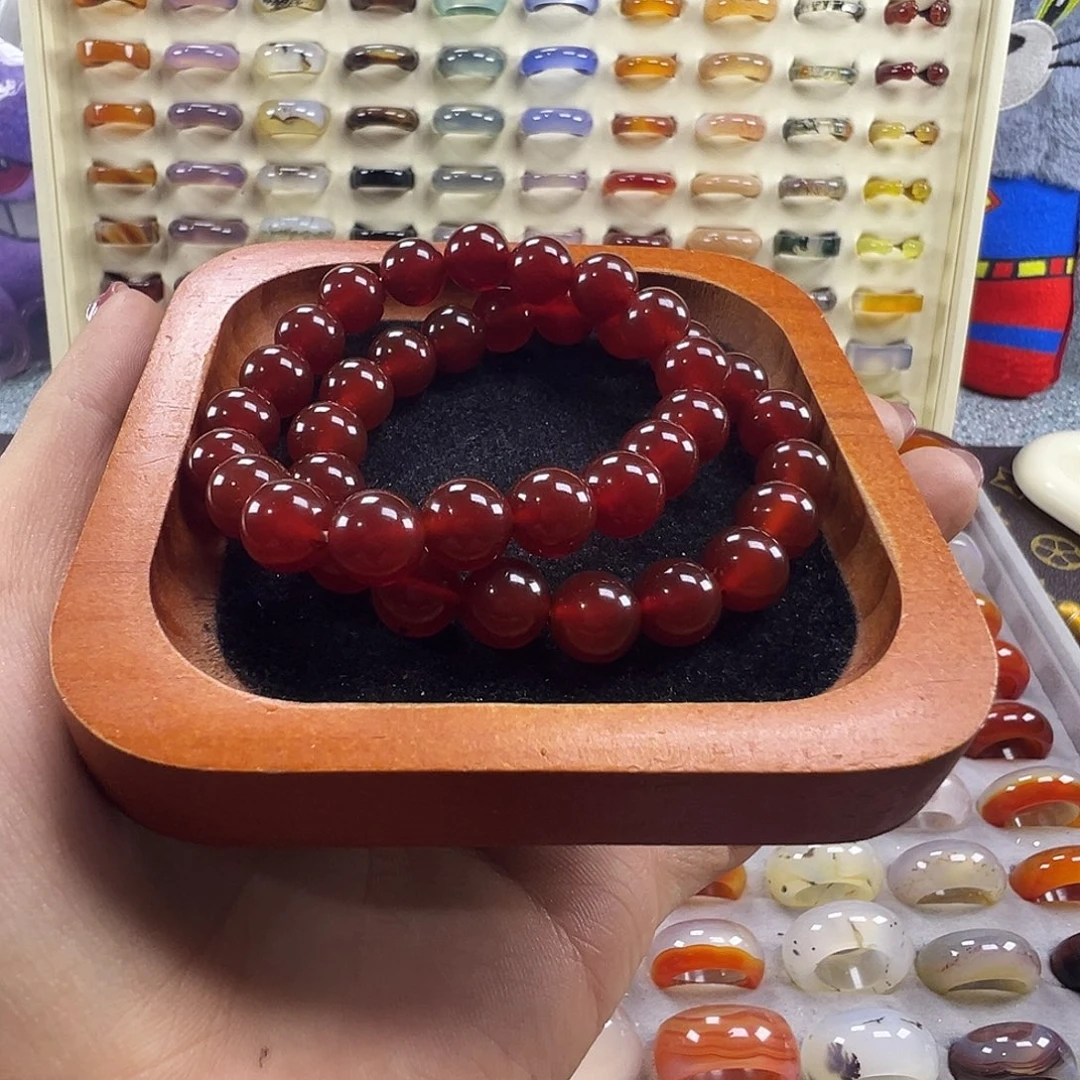 哦***玛瑙/玉髓未镶嵌戒指A19不退换港两条