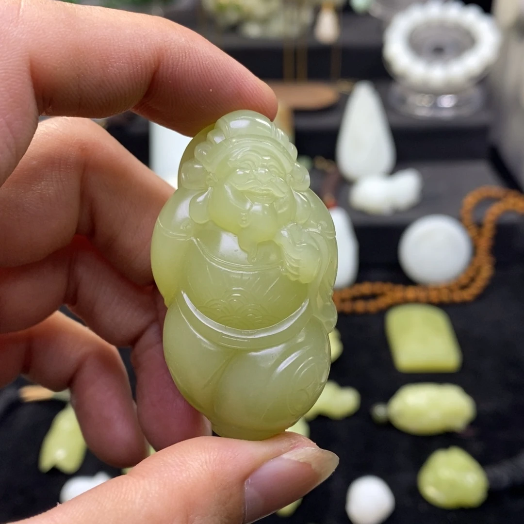 和田玉未镶嵌吊坠(不含链)