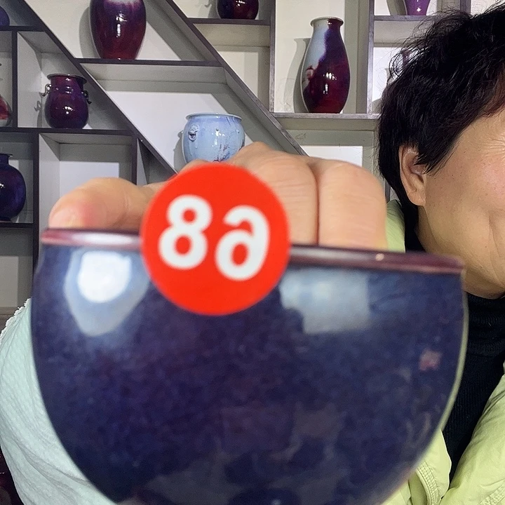 瓷片妮**疯钧瓷手工艺杯子