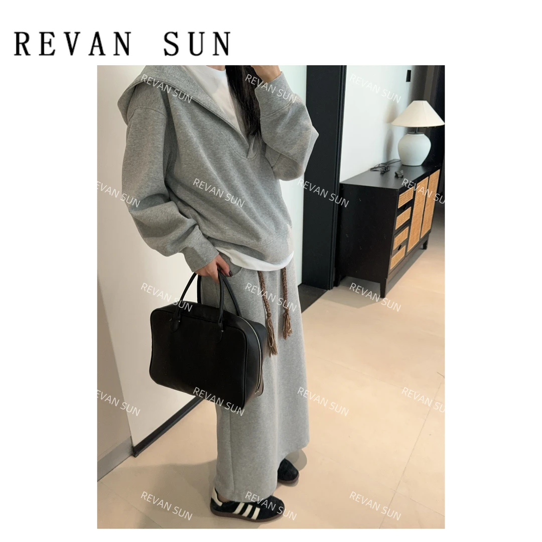 REVAN SUN -大骨架穿搭 卫衣三件套 8871