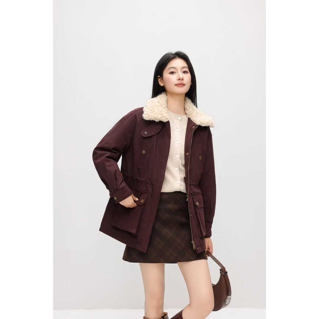 【特价】YANJING/颜境翻领设计中长款羽绒服88AW8795