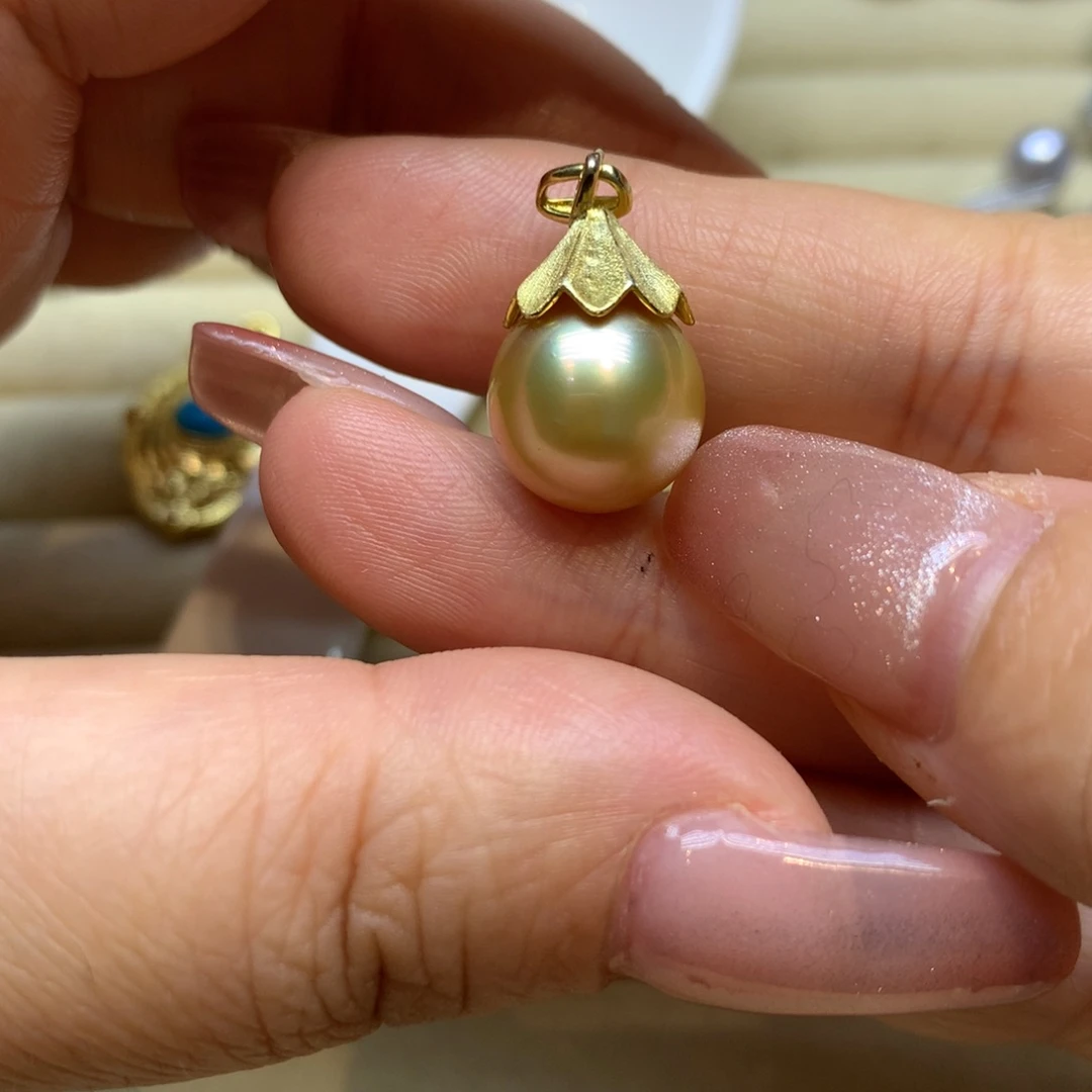 颈饰银S925镶嵌海水珍珠