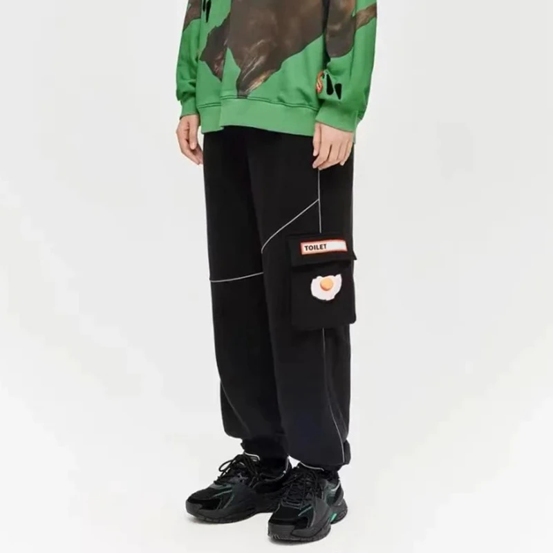 L301男女情侣款 联名运动裤 鸟撤柜女装  正品剪牌青仓