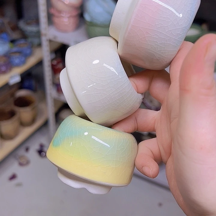 红陶陶瓷花盆当场满12包邮