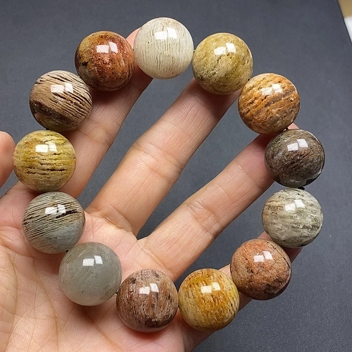 手链水晶未镶嵌天然四季彩幽灵浓密千层18+