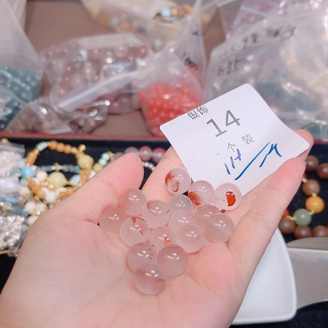 水晶珠宝半成品未镶嵌14 。