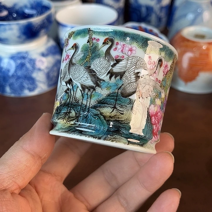 九****瓷片景德镇全手工手绘陶瓷