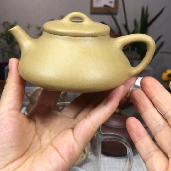 茶壶紫砂微瑕韵瓢梨皮绿200cc不退换