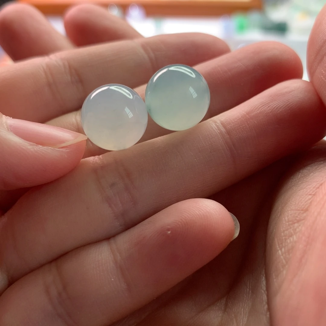 定制翡翠未镶嵌?****爱12.4两颗买断价