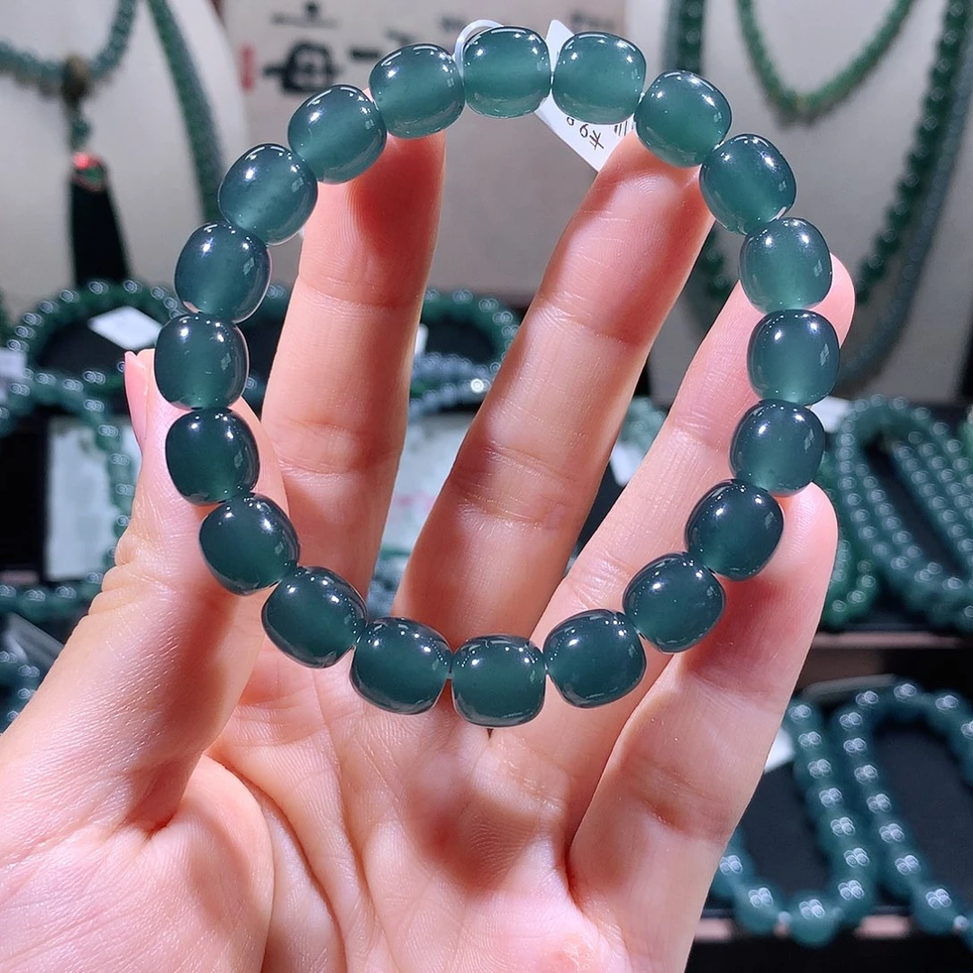 未镶嵌手链翡翠天然a货翡翠手串10mm