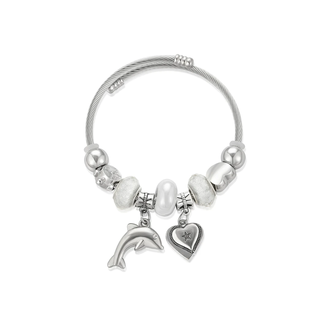 钛钢亚克力手链 小众ins小鱼海洋半镯潘潘手链 4681