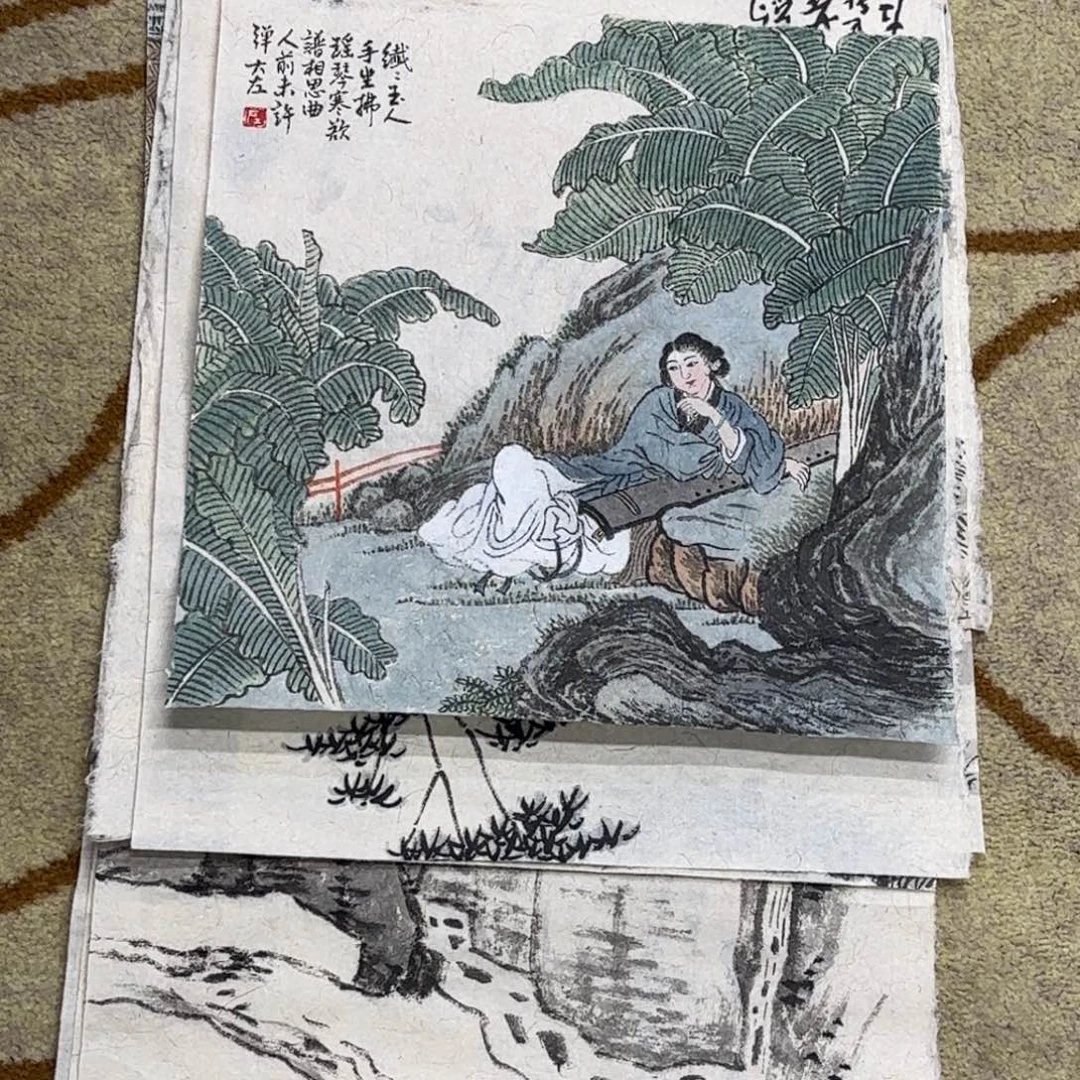 国画大左老师作品刘