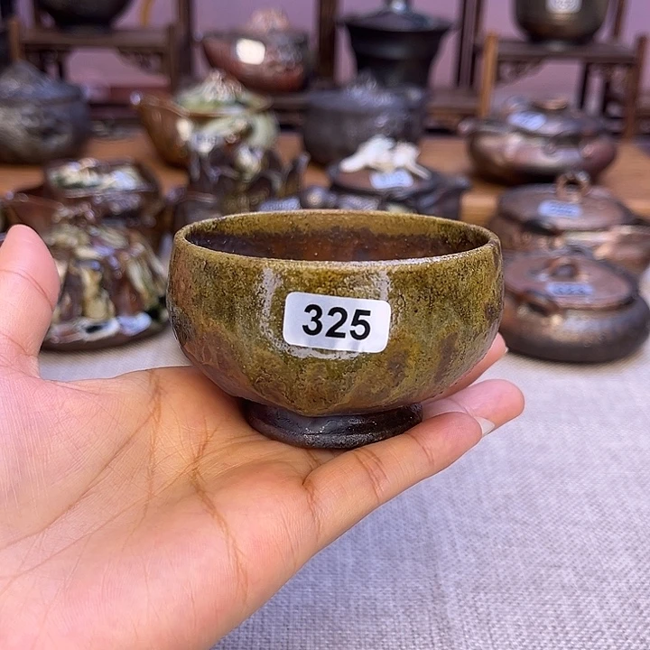 裸柴烧陶瓷手工茶器