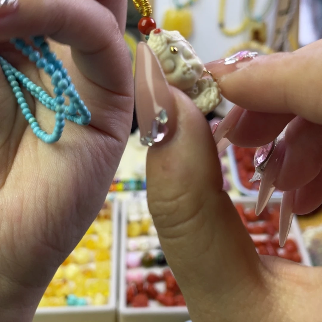 Q*小米链度母配件手工制作手工艺