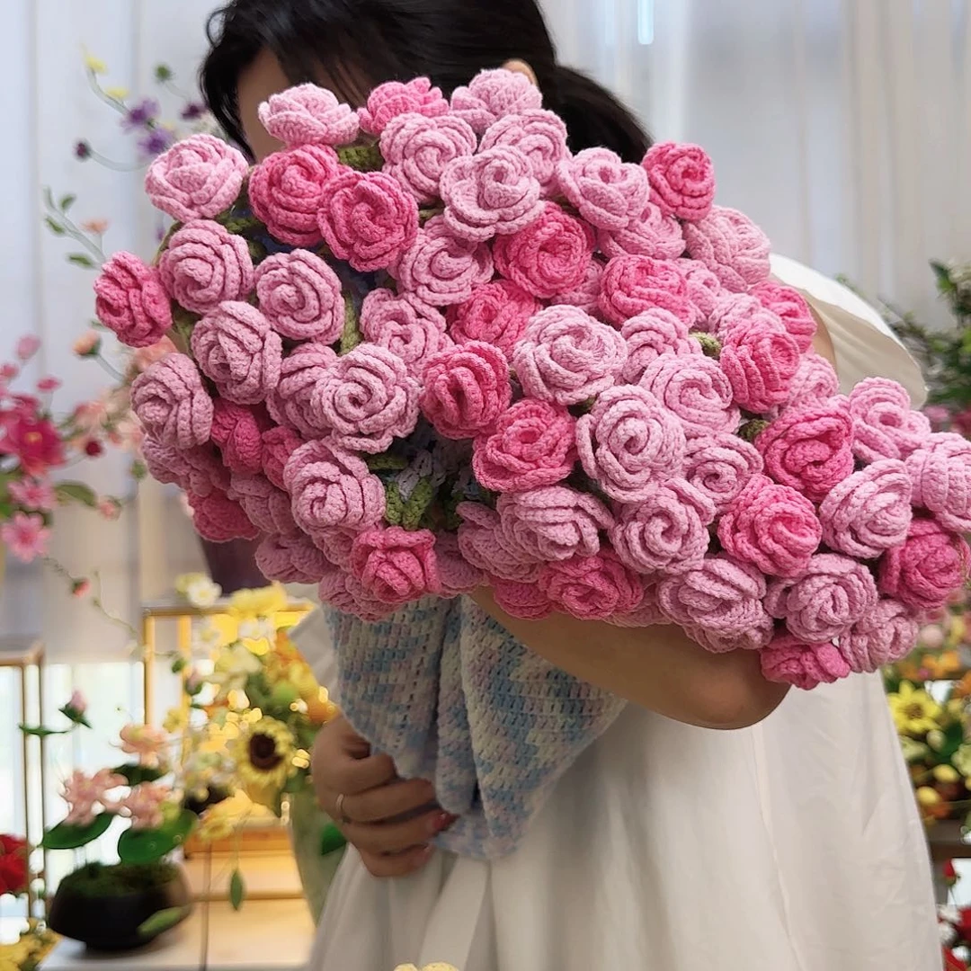 棉手工制作花毯子