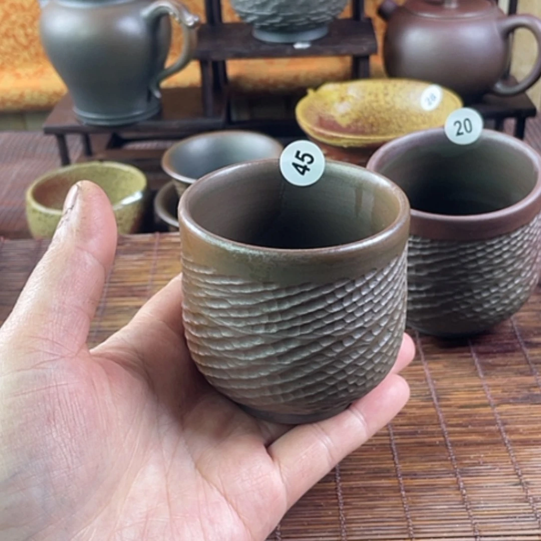 【闪购商品】侯*飞柴烧主人杯180毫升左右微瑕