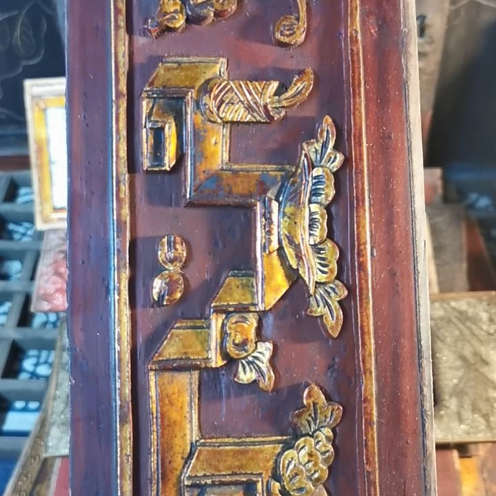 木颂*毂老木雕花版一片